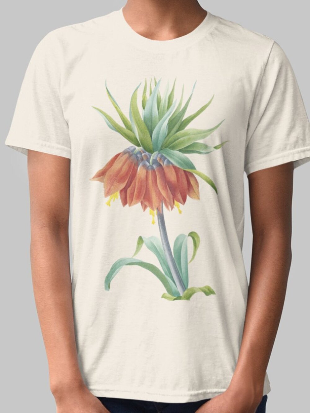Kaiser's Crown Vintage Floral Print Short Sleeve Graphic Tee T-shirt S-XXL
